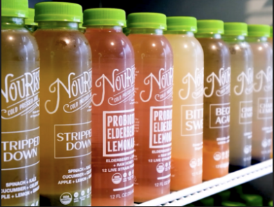 Cooler full of Nourish Juices at HiLo House Fitness