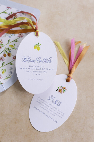 Gold ink custom calligraphy invitation and envelope for wedding