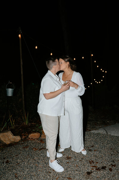 flash wedding photo