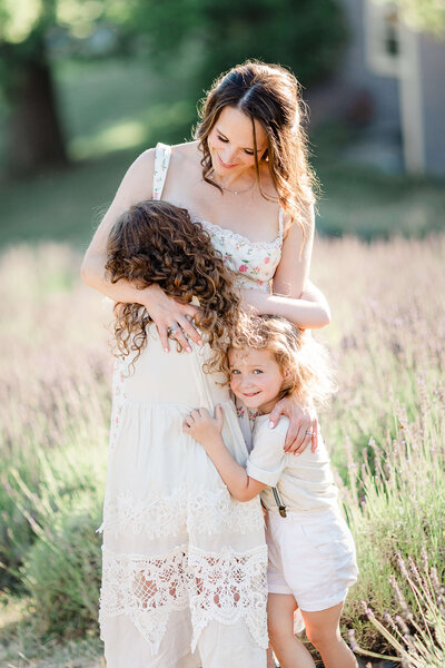 Brynn Burke with her children