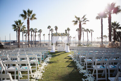 ceremony location at the hyatt huntington beach