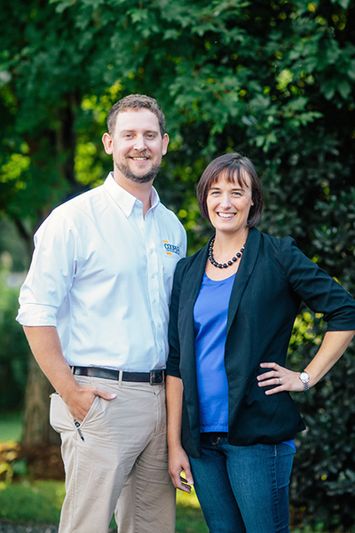 Cooper family members, Trey and Kelly