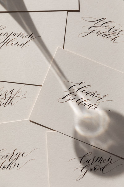 Sydney Calligraphy & engraving for brand activations in store.