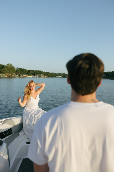 couple on the lake