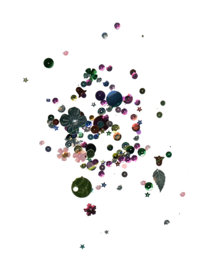 a pile of sequins and glitter