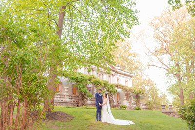 a magical spring fairytale garden wedding at Liriodendron Mansion in Bel Air Maryland with Gramercy Mansion Wedding Photographer
