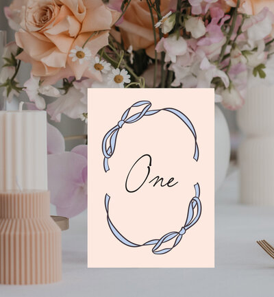 table number set