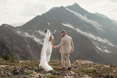 Adventure Elopement & Wedding destination photographer  National Park explorer  Canadian based Elopement and Wedding packages available  10-Steps to Eloping in British Columbia Guide available
