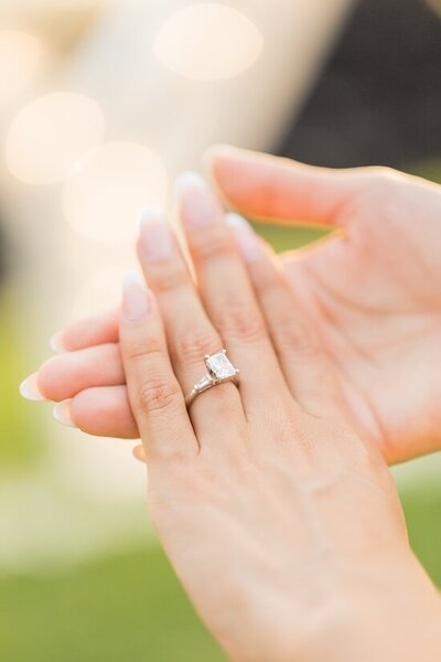 Big Island proposal wedding ring shot