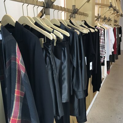 Closet full of clothes