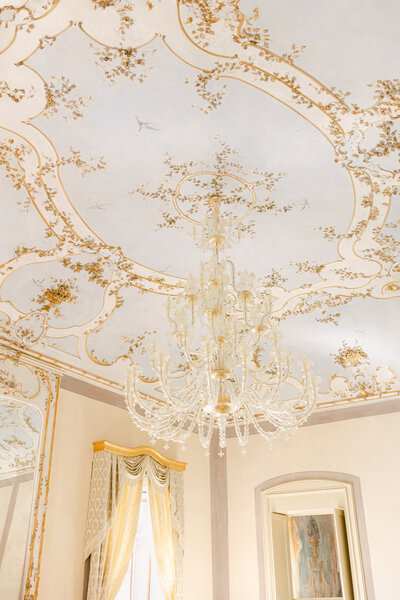 Artistic Ceiling from Luxury Wedding Planned by Maila Enea r London & Sicily