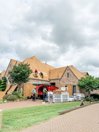 Residential roof repair crew Dallas, TX