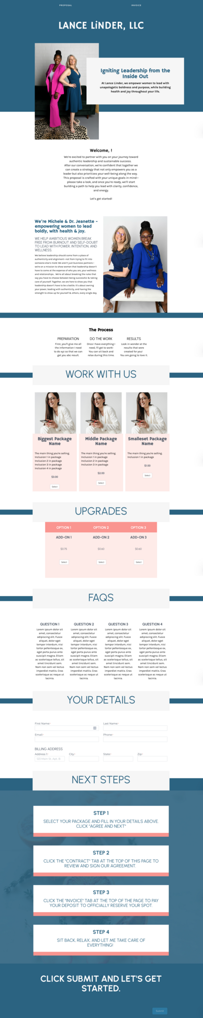 Lance Linder Proposal