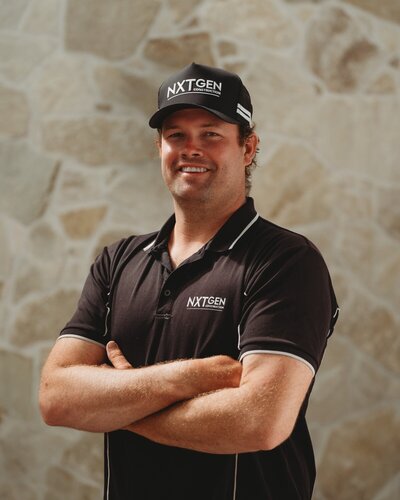 Andrew, skilled carpenter at NXTgen Construction, committed to high-quality craftsmanship in every build.