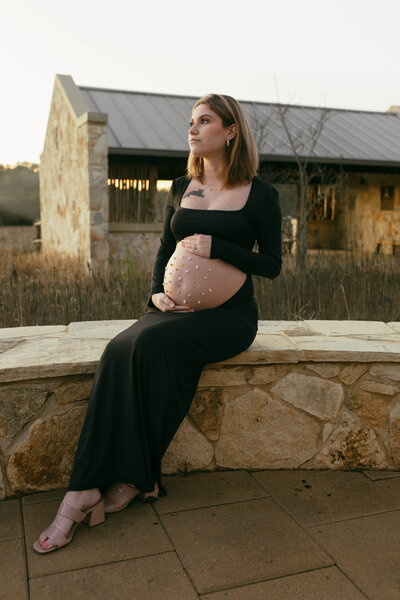 maternity pregnancy photo beautiful summer golden hour
