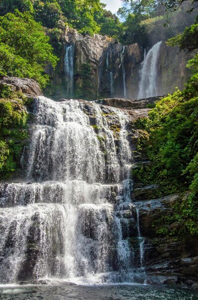 a waterfall in costa rica