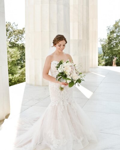 Lincoln Memorial Bride in Washington DC