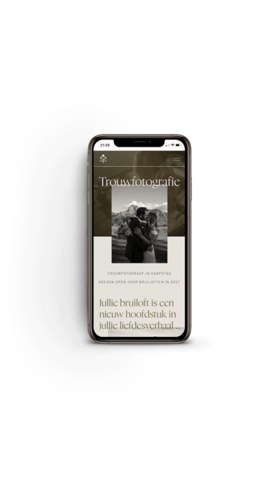 Moody Showit website template voor fotografen