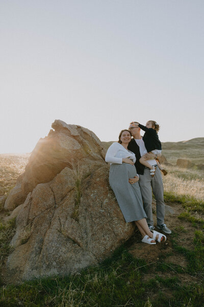 wilson creek idaho family maternity session