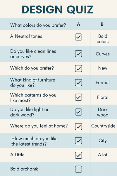interior design style quiz