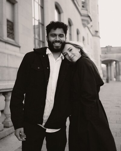 Cozy couple looking comfrtable and in love