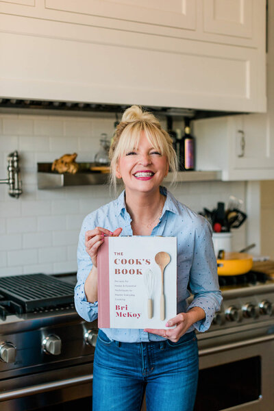 Bri McKoy with her Cook Book