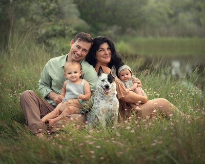 Beautiful family at the park  by Iya  Estrellado, a Virginia Beach Photographer
