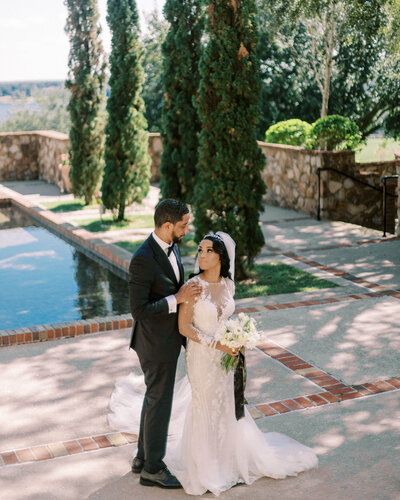 Vanessa And Alan Bride & Groom Portriats At Bella Collina With Terrie Images -1-18