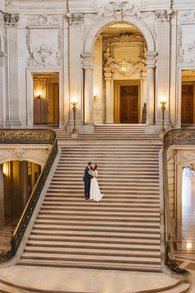 retouched photos from sf city hall wedding