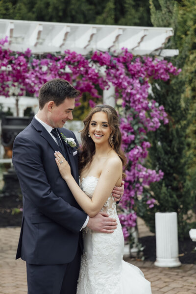 The Primavera Regency | Groom and Bride Smiling on Their Wedding Day | Stirling, New Jersey