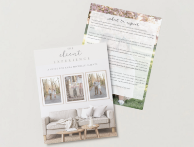 CLIENT GUIDE TEMPLATE FOR PHOTOGRAPHERS