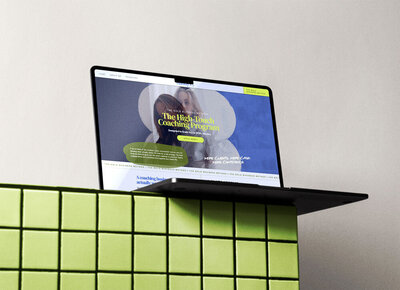 A website mockup for a life coach brand called LifeLift