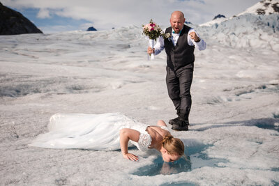 Christine Johnson Photography - Rachel and Bill Wedding Glacier Juneau AK -42