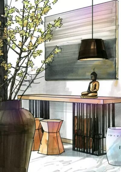 Home interior design in California