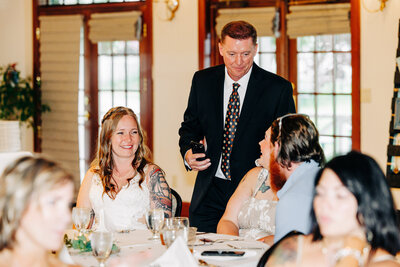 Wedding reception in the Event Center at Chico Hot Springs in Pray, MT
