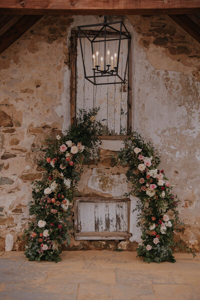 floral wedding arch