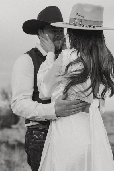 Emotional moment between newlyweds during  BC elopement