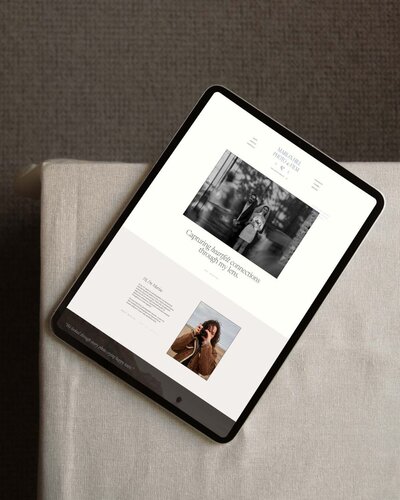 Modern Showit Web Design for Lifestyle Photographers
