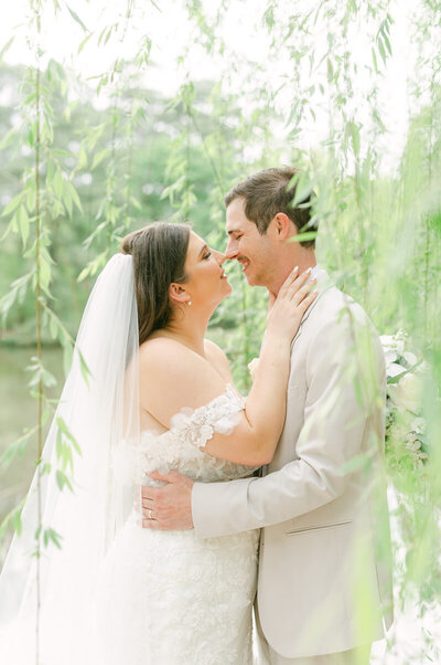bride and groom in willow at forever 5 events 