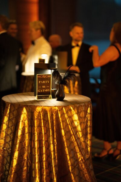 Luxurious outdoor 50th birthday party celebration