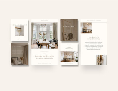 Instagram templates voor interieur designers