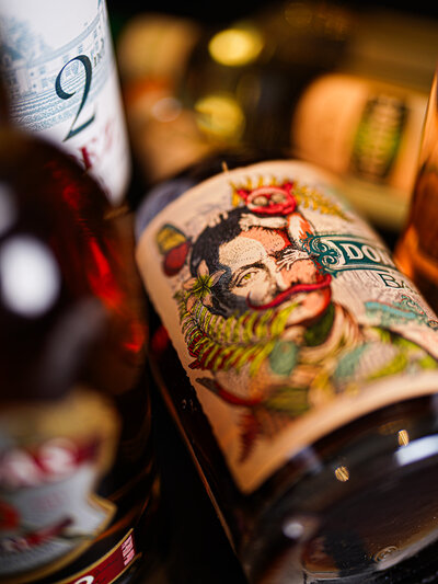 Bouteilles rhum restaurant bar
