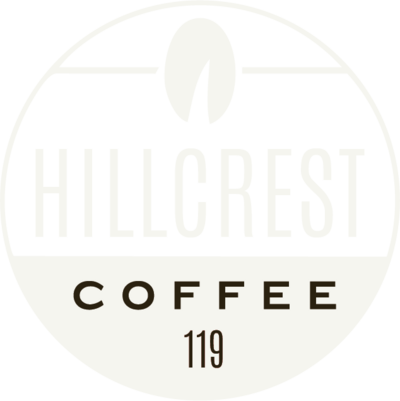 Hillcrest Coffee White Logo