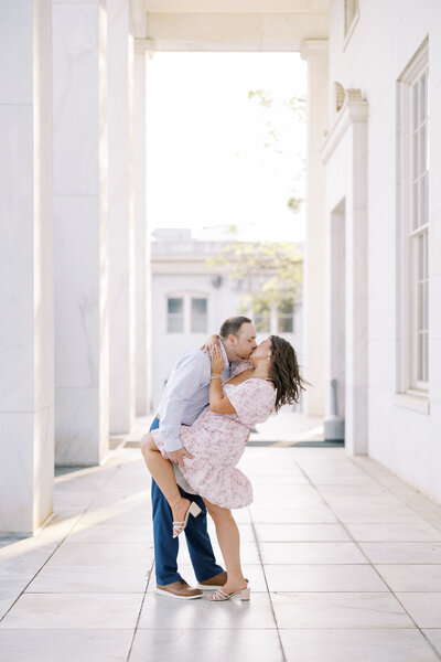 Summer engagement session at Koury Farms in Auburn, GA