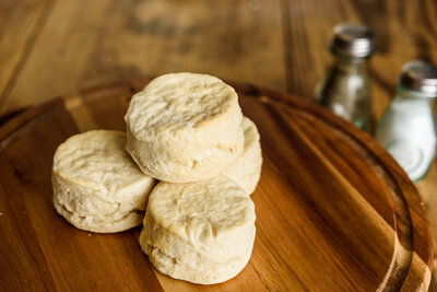 Fresh gluten-free biscuits made by Mason Dixon Bakery