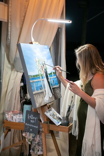 woman painting