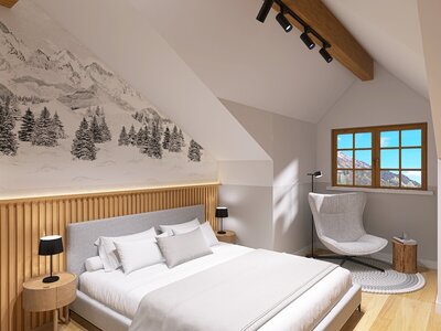 Schlafzimmer Ferienwohnung Zell am See