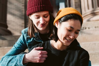 Lesbian couple. Rainbow counseling offers couples counseling