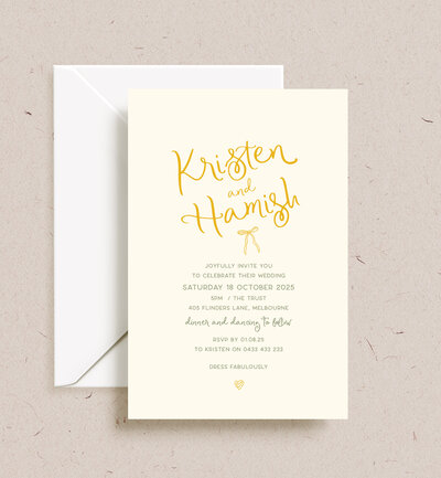 Big Love neutrals invitation package by State of Elliott