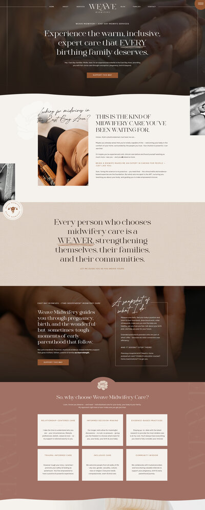 Website copy wireframe for retail brand Purple Lime
